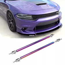 For Dodge Charger RT SRT SXT Bumper Lip Splitter Rods Strut Rod Tie Support Bars