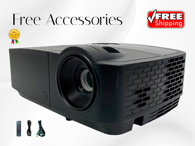 Quick Connect DLP Projector for Fitness Classes and Yoga 3200 Lumens PC 3D Ready