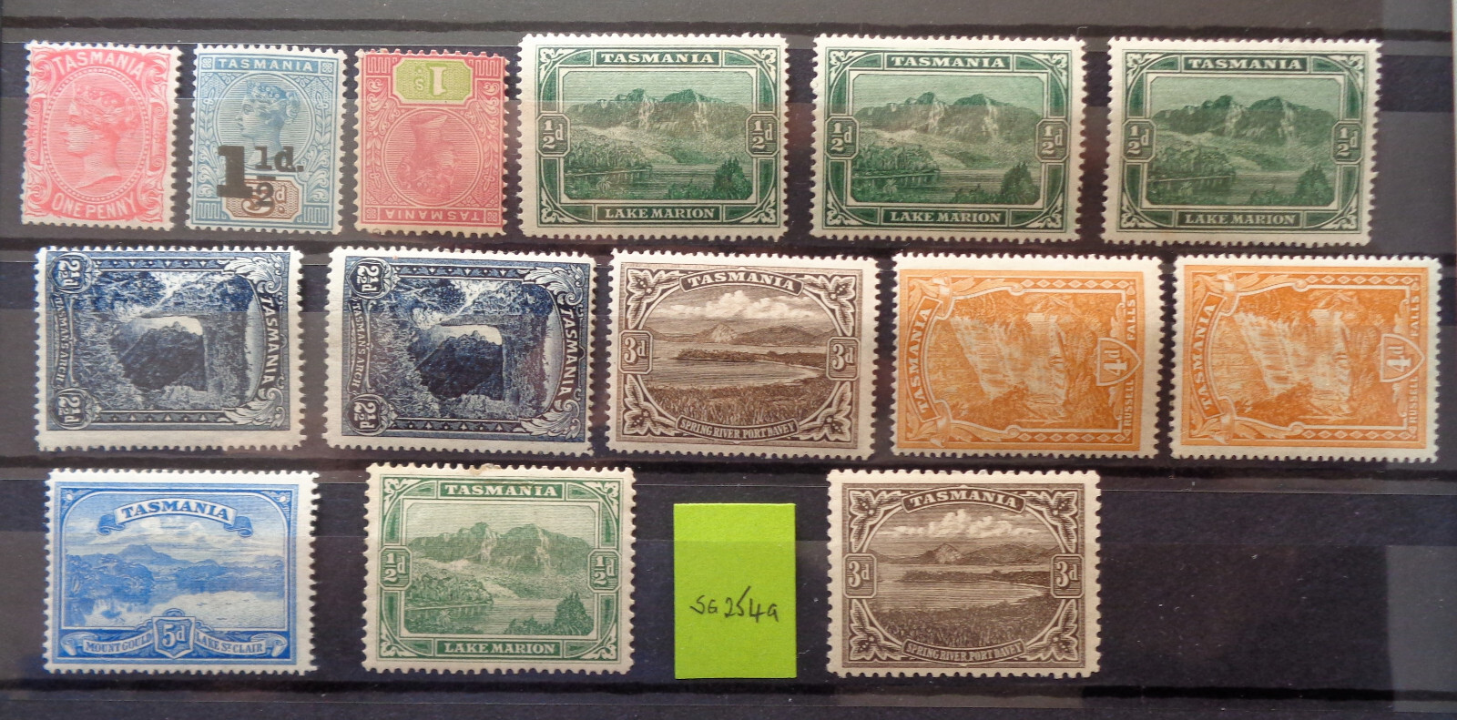 Collection of Tasmania mint assume mounted Cat c£450 V See Box USA