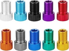 4 x BRASS ADAPTOR PRESTA TO SCHRADER BICYCLE VALVE CONVERTER BIKE PUMP CONNECTOR