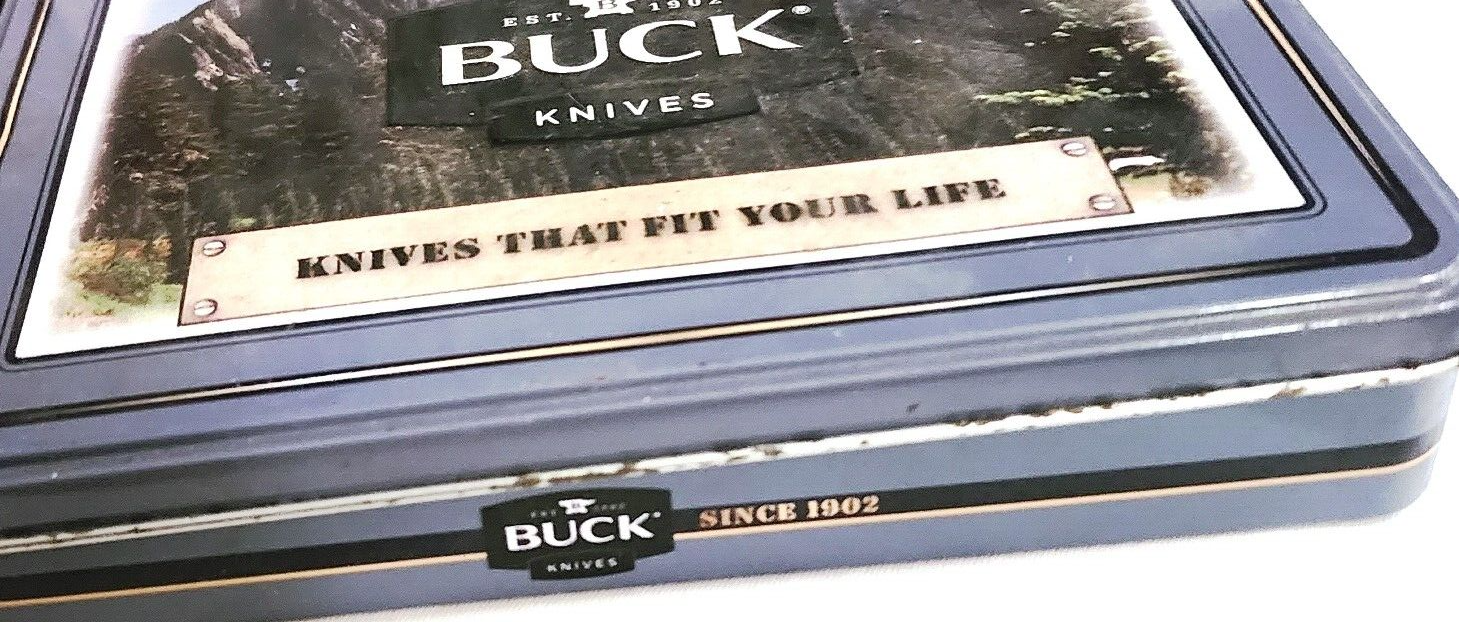 Replacement Storage Tin Buck Knives (empty} eBay