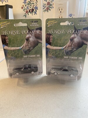 JOHNNY LIGHTNING Rare Horse Power 2 Car Set 1969 Camaro 396 Made To Save Horses
