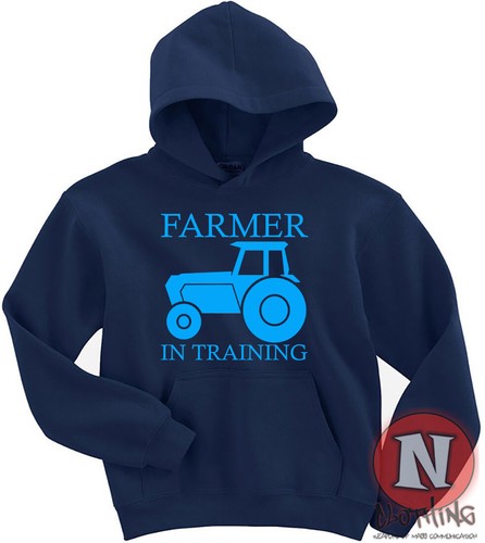 Farmer in training Hoodie kids Adults top Hoody teen young farmers farming agri - Picture 3 of 10