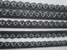 Black Tip Top Nichtelastisch Elegante Trims 0 1/2in Jl 014 Nr