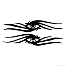 Pair Tribal Eyes - Decal Sticker - Multiple Colors Sizes - Ebn7493 Pair Tribal Eyes - Decal Sticker - Multiple Colors Sizes - Ebn7493