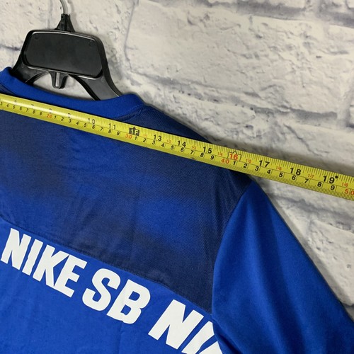 Camiseta NIKE SB Juvenil XL Skateboarding Dri-Fit Manga Corta Azul Deletrear Polye - Imagen 10 de 12