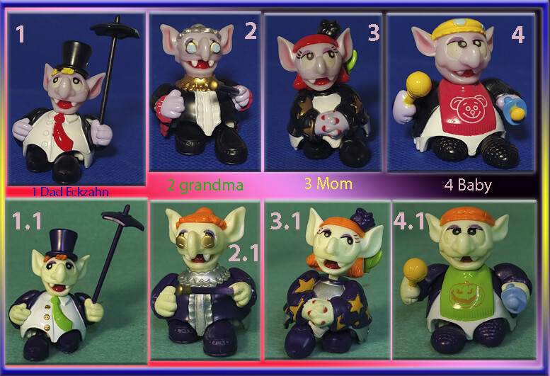 KINDER SURPRISE HALLOWEEN VAMPIRES FAMILY Transylvania figure 2001