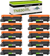 TN830 Toner Cartridge for Brother HL-L2405W L2400D MFC-L2760DW MFC-L2820DW LOT