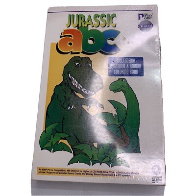 Jurassic ABC IBM Tandy CD ROM pro one 