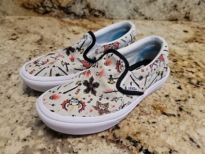 Van’s Stranger Things Slip Ons RARE Vans x Stranger Things Custom Slip On Sneakers Limited  main image 3