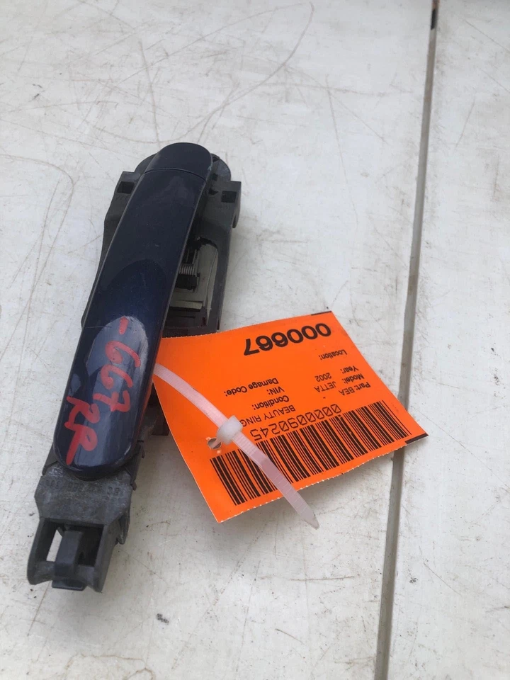 2000 - 2011 VOLKSWAGEN JETTA GLS Rear Outside Door Handle Right Passenger Side - Image 2 of 4