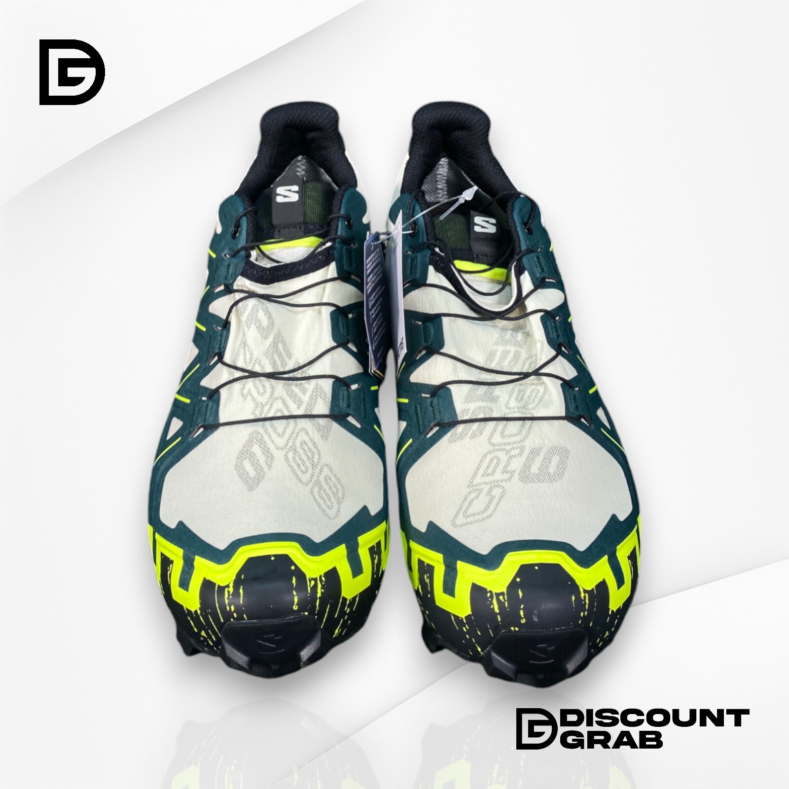 Salomon Men's Speedcross 6 GTX Trail Running Shoes Almond Milk/Pine Size - 13