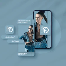 eBay HTML Auction Listing Template & Store Design | Clean, Mobile-Ready Layout