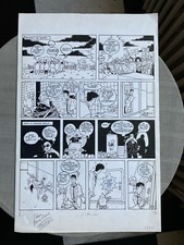 Patrick François Jim Carter Original Board 1987 33 X 50 In Very Good Condition