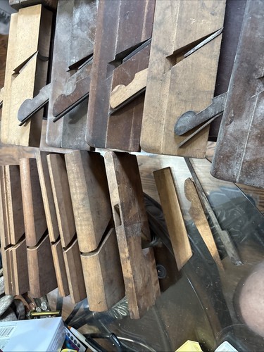 Konvolut 17 verschiedene alte Handhobel aus Holz - Bild 13 von 24