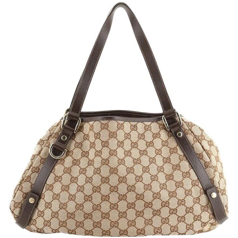 VINTAGE YT2 100% AUTHENTIC GUCCI Abbey Canvas GG Logo VINTAGE YT2 100% AUTHENTIC GUCCI Abbey Canvas GG Logo