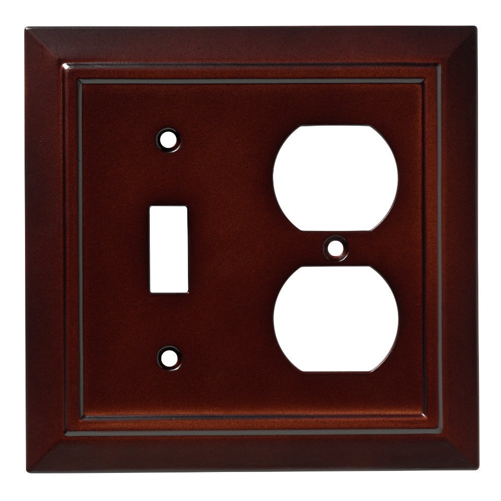 Toggle Outlet Switch Duplex Wall Plate Architectural Espresso 