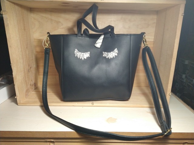 betsey johnson crossbody black purse