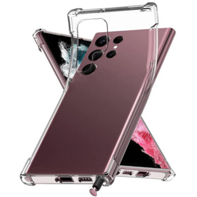 For Samsung S26 Ultra S25 FE S24 S23 S22 S21 Shockproof Rubber Clear Case Cover