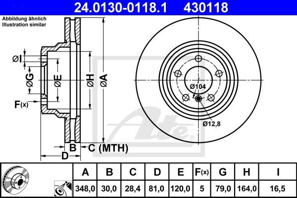 Disques de frein ventilés haute performance pour BMW 745i 750i