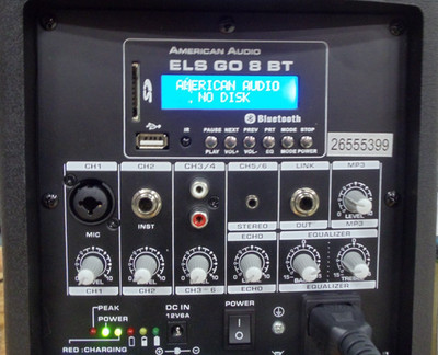 American Audio  ELS GO 8bt. - Battery or AC Powered Bluetooth Speaker