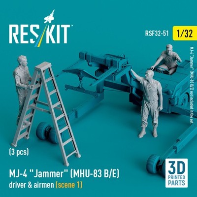MJ-4 &quotJammer&quot (MHU-83 B/E) driver & airmen (scene 1) / 1:32
