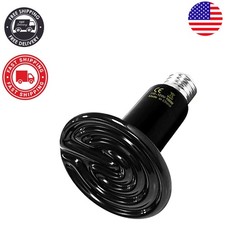 No Light Emitting Reptile Heat Lamp 100W - Perfect for Brooder Terrarium