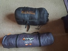 PRO ACTION SLEEPING BAG AND VANGO ALPHA 300 TENT