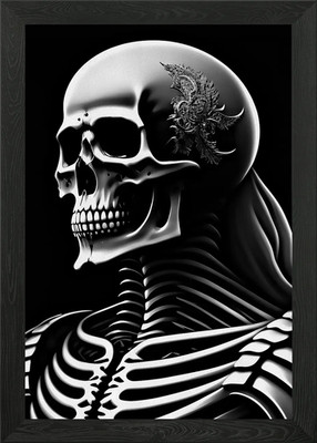 skeleton warrior Framed Wall Art Poster Canvas Print Picture