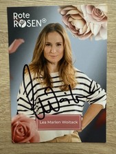 Lea Marlen Woitack - Originalautogramm (ARD, Rote Rosen)