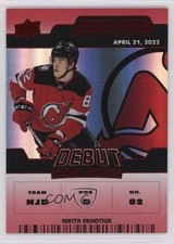 2022 Credentials Debut Ticket Access Red /299 Nikita Okhotyuk Okhotiuk #101 19wb