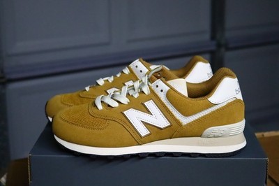 Mens New Balance 574 Sz 8 8.5 11 11.5 12 Brown White U574WCE Suede  Sneakers