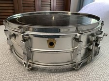 1968 Ludwig Acrolite Snare Drum Keystone Badge K2 Stamped Aug 2, 1968