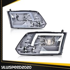 White Led Tube Projector Headlights Lamps Fit For 09-12 Dodge Ram 1500 2500 3500 White Led Tube Projector Headlights Lamps Fit For 09-12 Dodge Ram 1500 2500 3500
