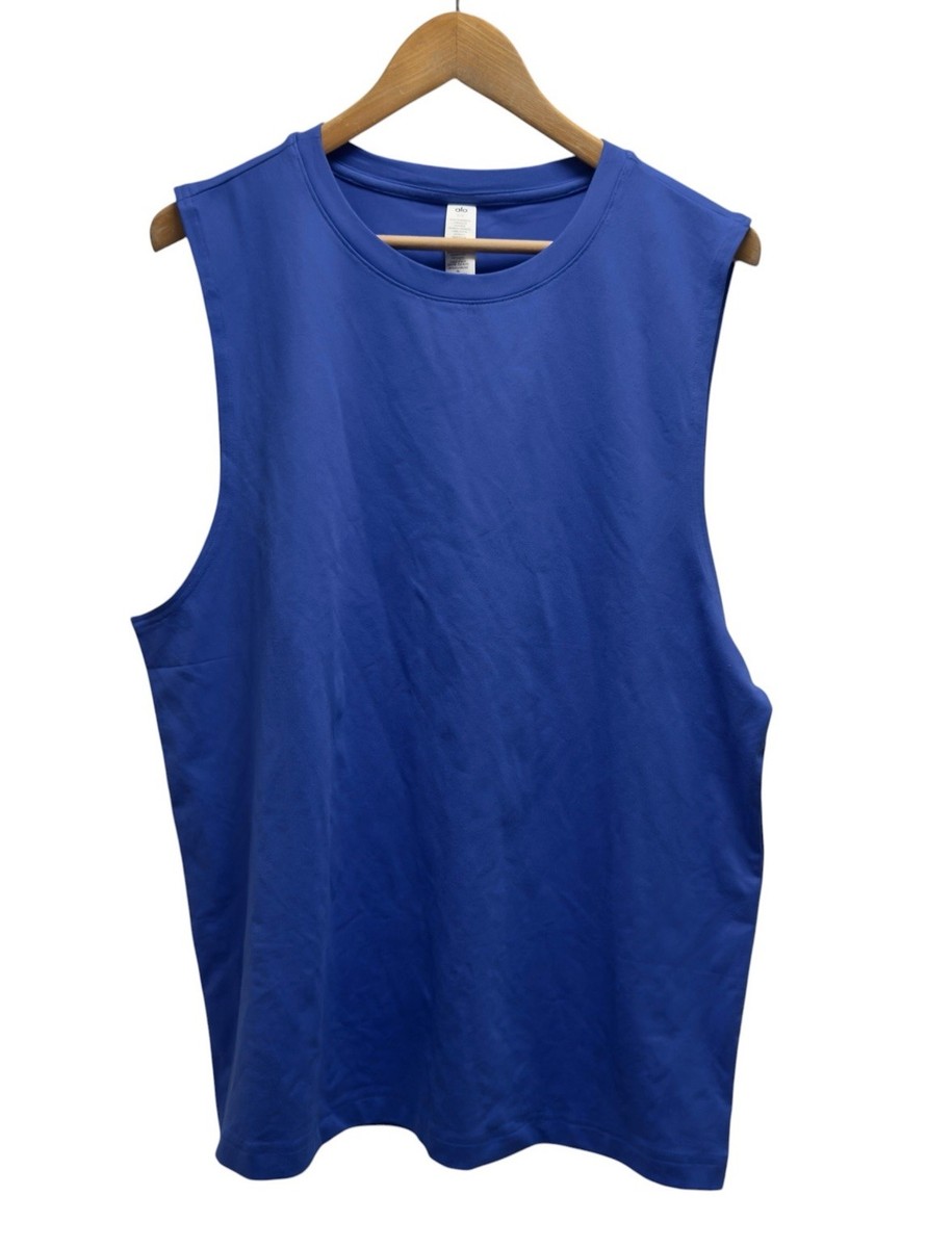 【新品未使用】Alo Mens Conquer Muscle Tank Conquer Muscle Tank - Green Olive | ALO