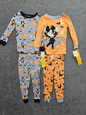 Disney Mickey Mouse Halloween Pajama Set 3T 2-Piece Cotton Long Sleeve Snug