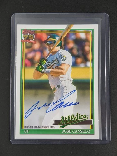 2026 Topps Series 1 Jose Canseco 1991 Topps Baseball Autographs (RAW)