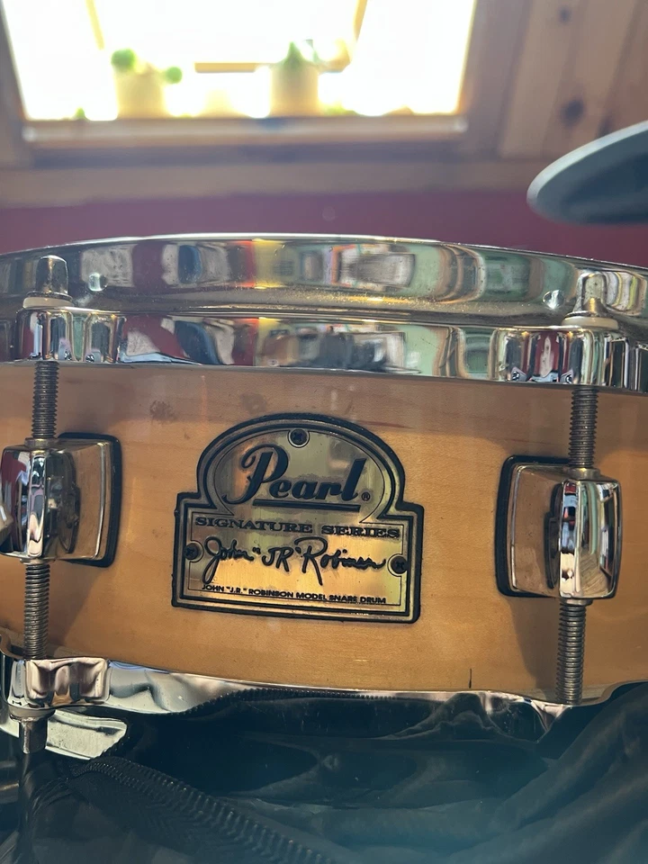 Pearl Signature snare John Jr. Robinson mit Rock bag Tasche