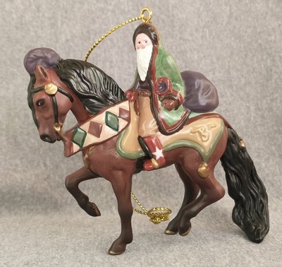 Breyer 2003 Father Christmas on Andalusian Horse Holiday Ornament