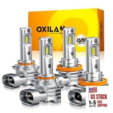 H11 9005 Light Bulbs Combo, 96000LM 1000% Brighter 6500K Cool White H11+9005