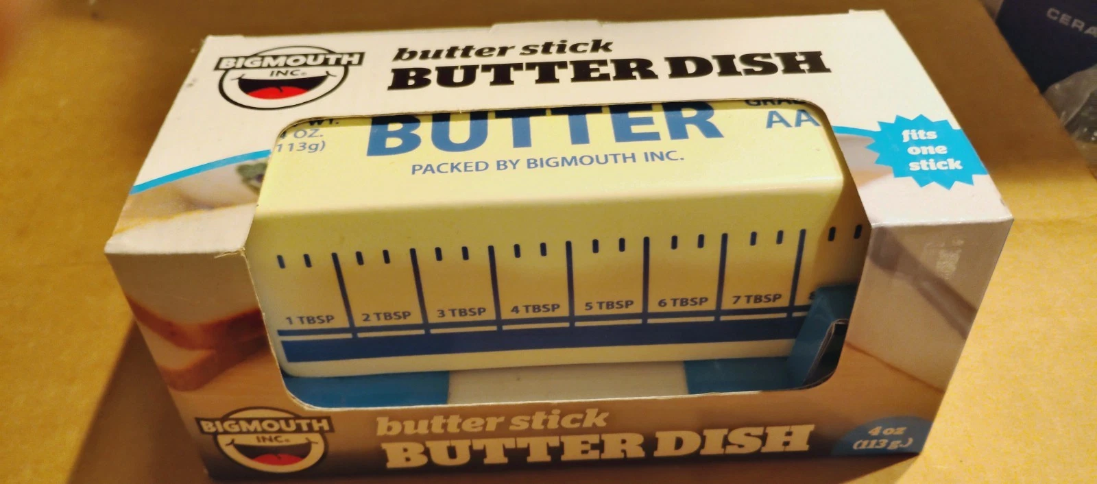BIGMOUTH INC. Butter Stick Ceramic Butter Dish Fits 1 Stick NEW IN BOX XMAS GIFT
Opens in a new wind