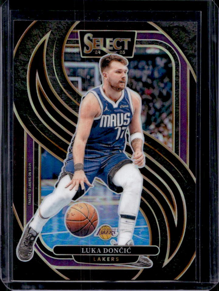 2024-25 Select Luka Doncic Premier Maroon Prizm #122/175 Lakers