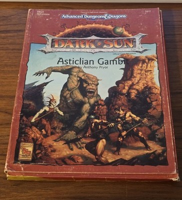''Advanced Dungeons & Dragons; Dark Sun: Asticlian Gambit'' Anthony Pryor, 1992