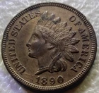 1890 INDIAN HEAD CENT VF Condition Sharp Details