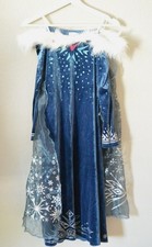 Frozen Elsa Dress Up Girls Fancy Cosplay Kids Costume Party Outfit For Kid Gifts