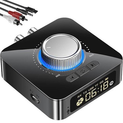 Bluetooth 5.0 Audio Receiver Transmitter AUX RCA USB TF Wireless Adapter for TV