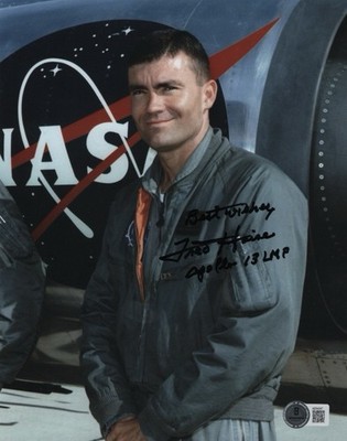 FRED HAISE ASTRONAUT SIGNED AUTOGRAPH 8x10 PHOTO BECKETT BAS NASA APOLLO 13