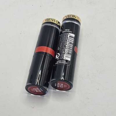 REVLON Super Lustrous Glass Shine Lipstick Glaring Coral 014 0.15 oz Lot 2 New