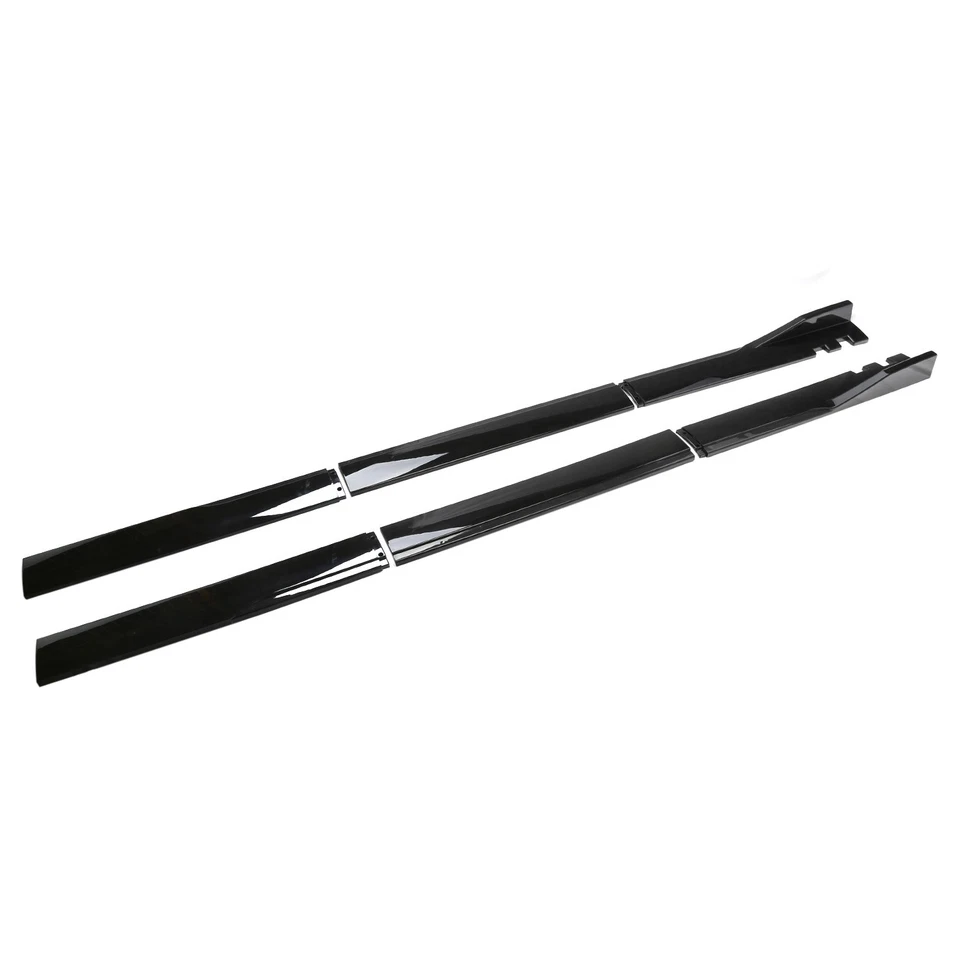 Side Skirt Extension Splitter Spoiler Lip 2m/78.7inch Glossy For Pontiac G3 G4 Foto 4 de 4