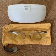 Alain Mikli Starck Eyes P005 Sunglasses Silver Clear France Vintage Rare